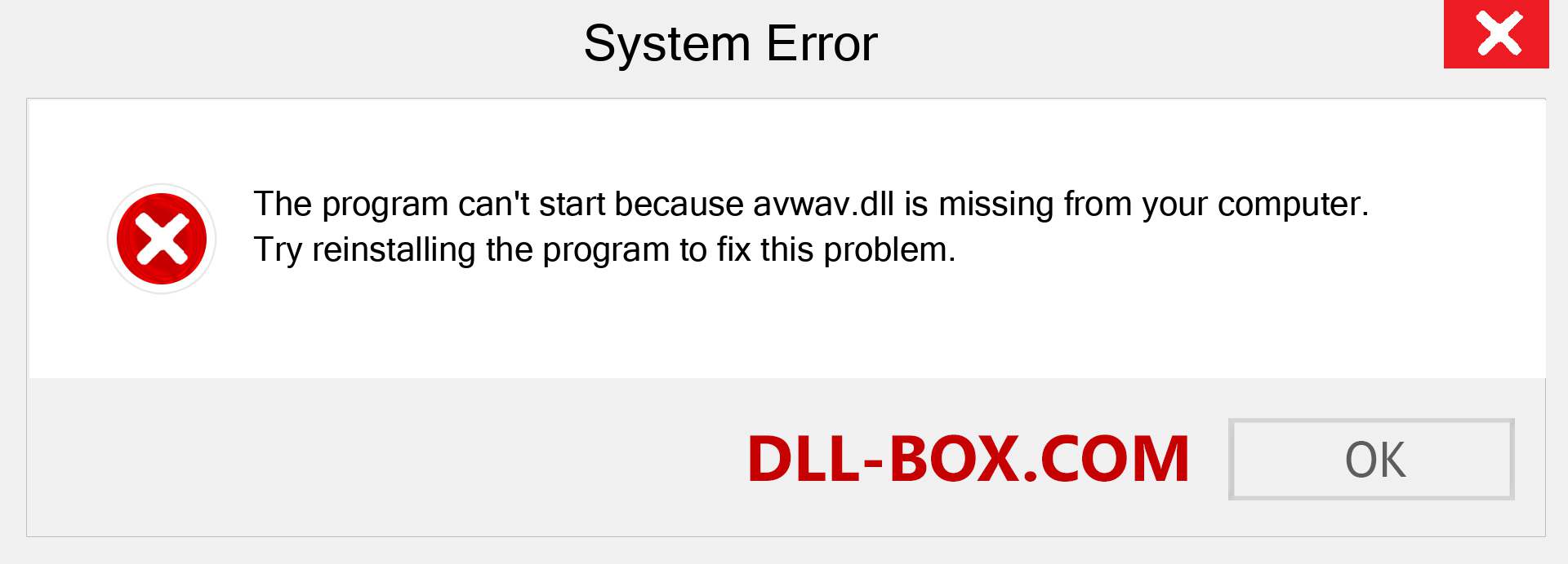  avwav.dll file is missing?. Download for Windows 7, 8, 10 - Fix  avwav dll Missing Error on Windows, photos, images